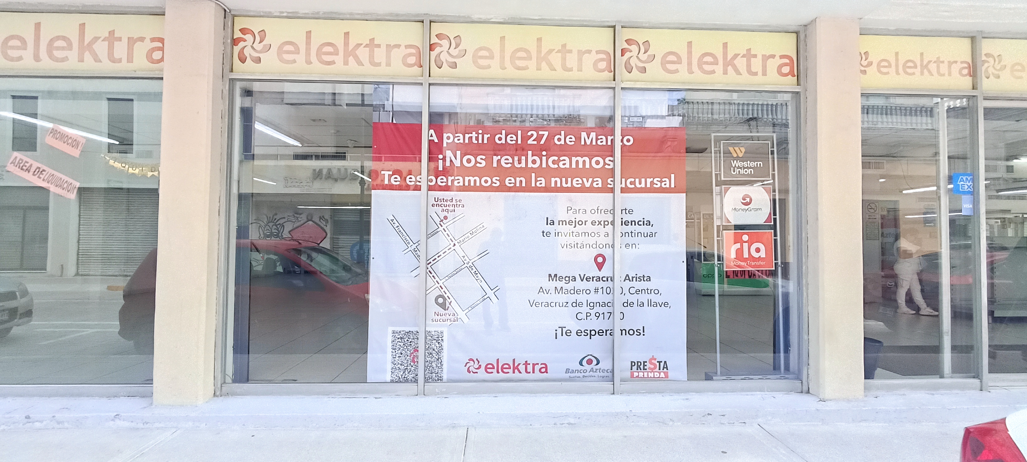 Cierran tienda Elektra del Centro Histórico de la ciudad de Veracruz