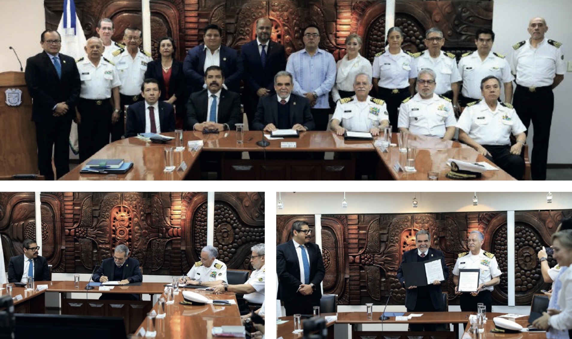 UV y Universidad Marítima acuerdan construir buque escuela