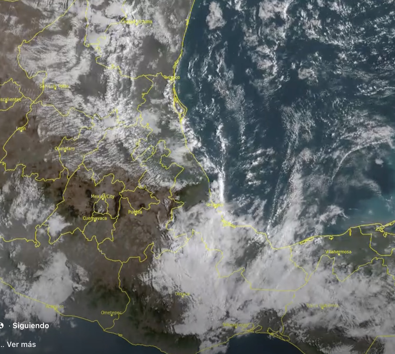 Frente frío 42 provoca Norte y lluvias en Veracruz este fin de semana