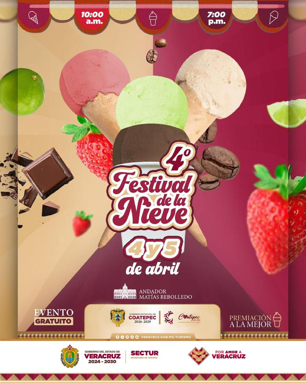 Feria de la Nieve en Coatepec será el 4 y 5 de abril