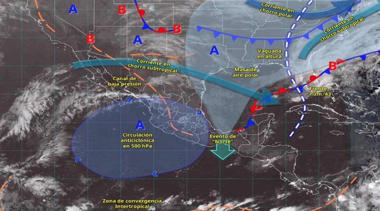 Veracruz prevé lluvias ligeras y viento del norte en próximas 24 horas