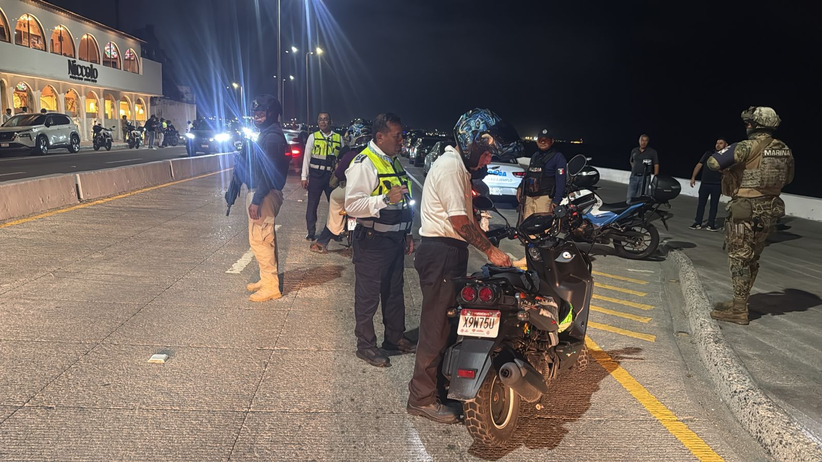 Aseguran 16 motos en operativo antirodadas en Boca del Río