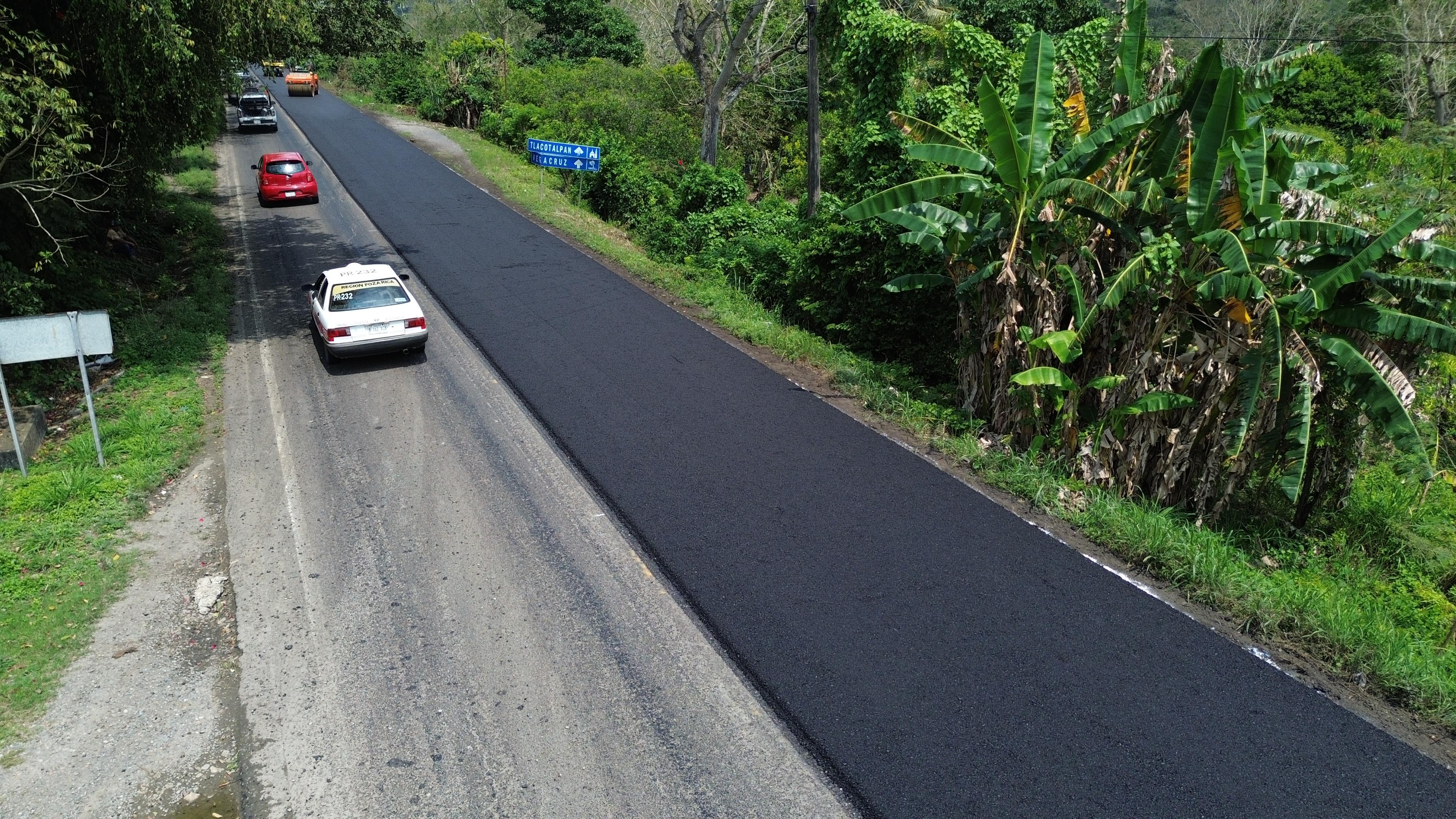 Avanza la rehabilitación del tramo carretero Poza Rica-Cardel