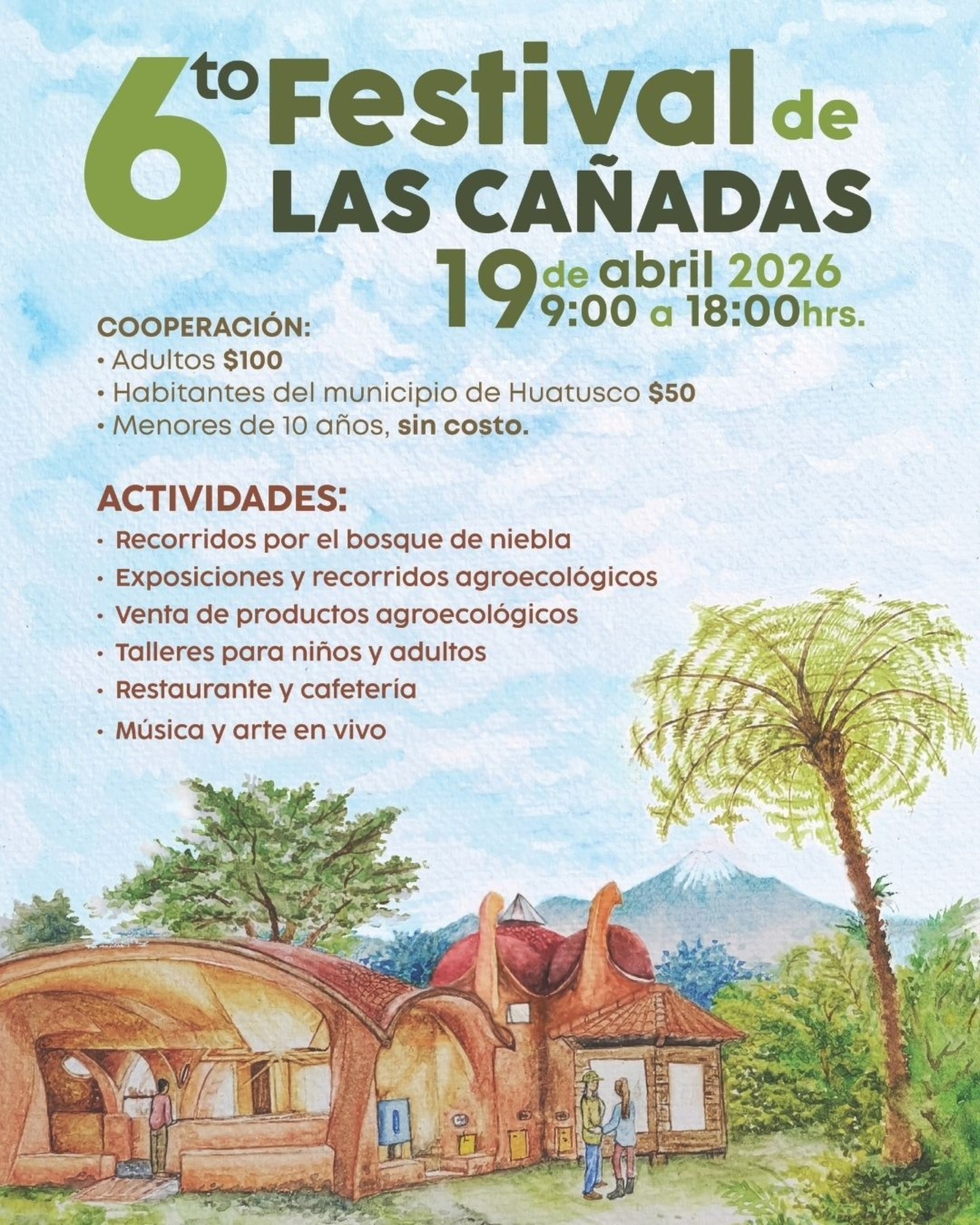 Festival de las Cañadas en Huatusco será el 19 de abril