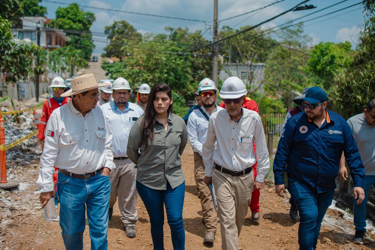 Gobierno de Poza Rica y Pemex controlan emanaciones con obras de limpieza e infraestructura