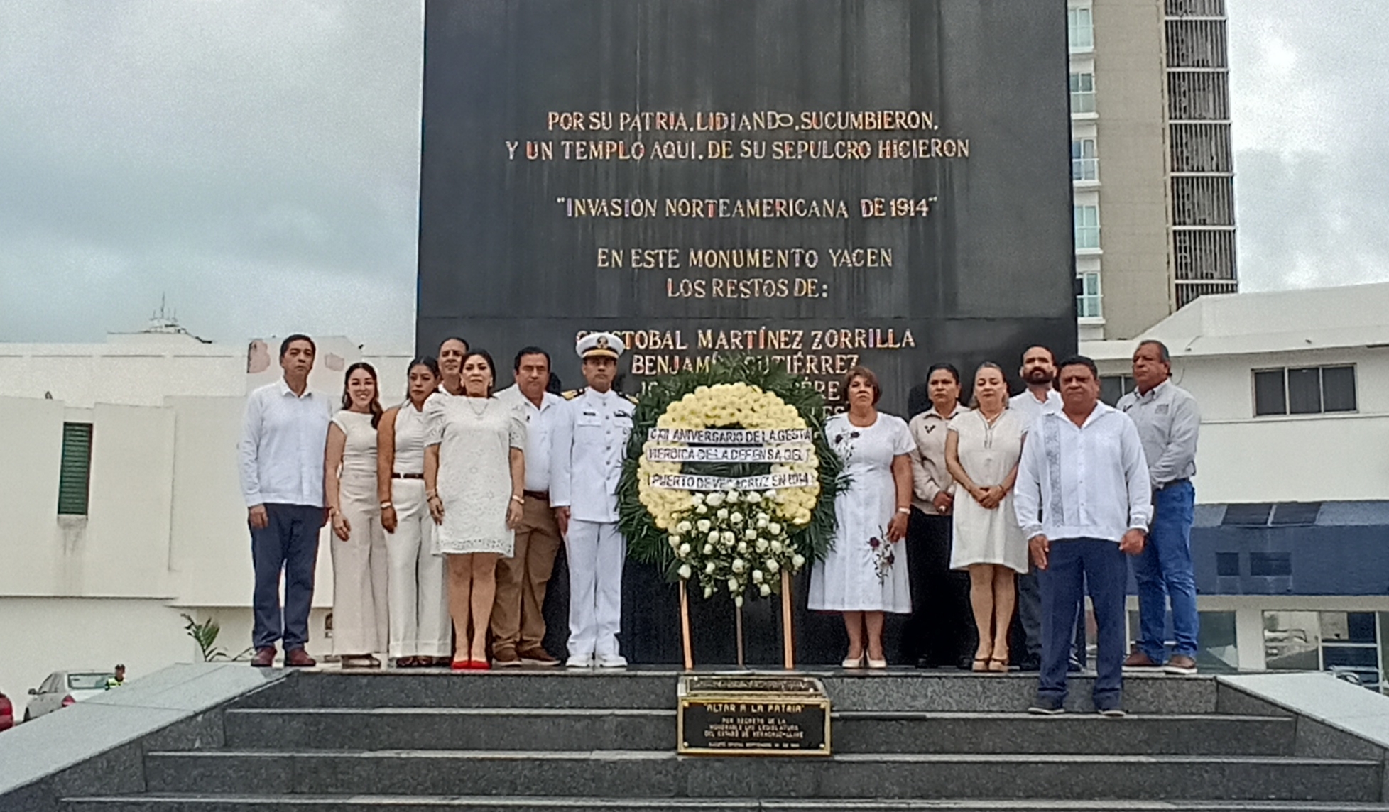 Conmemoran el 112 aniversario de la defensa heroica del puerto de Veracruz del 21 de abril de 1914