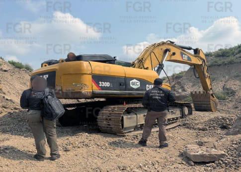 Aseguran 6 toneladas de material pétreo en cateos en Pánuco