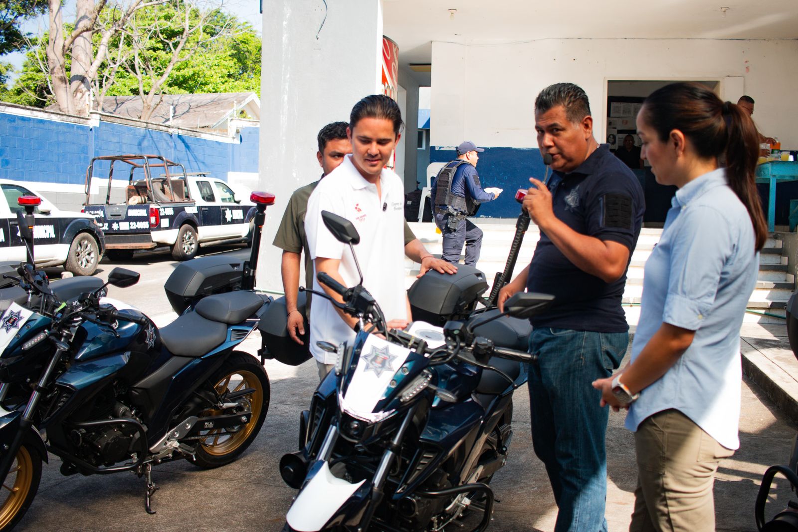 Ayuntamiento de San Andrés Tuxtla refuerza seguridad con nuevas moto patrullas