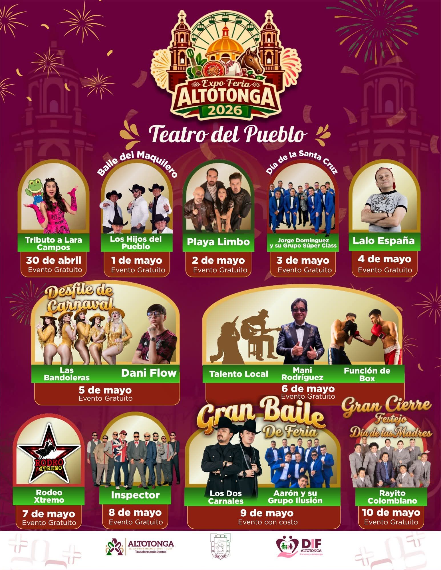 Expo Feria Altotonga 2026 reunirá tradición, cultura y espectáculos durante 10 días