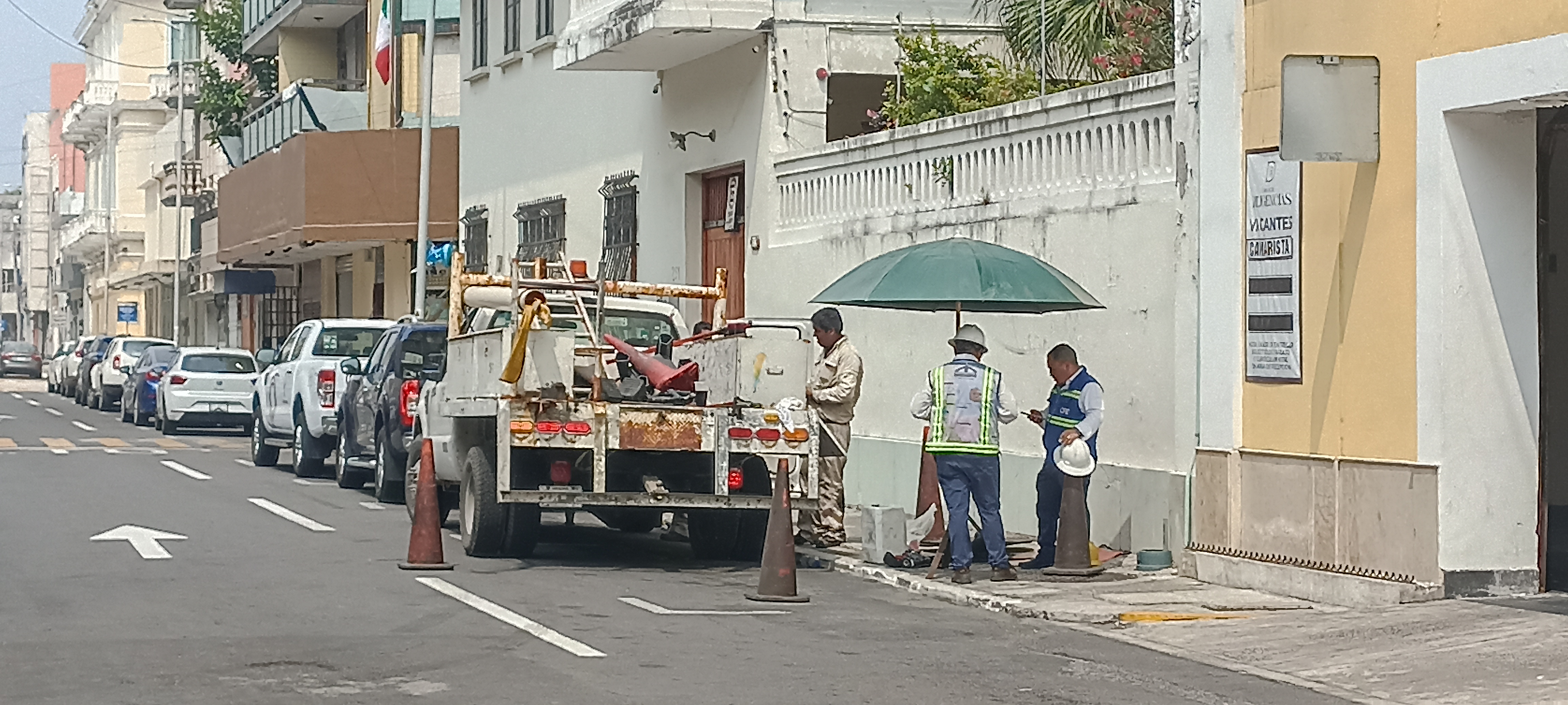 Se registra apagón en el Centro Histórico de la ciudad de Veracruz