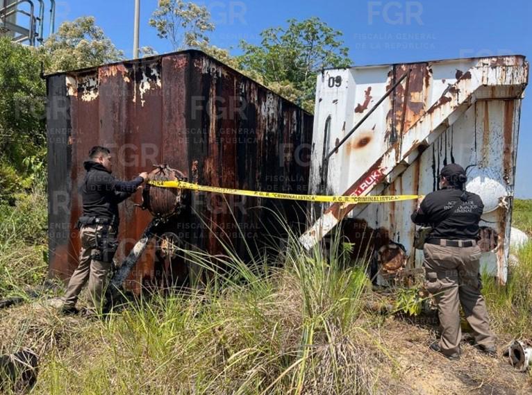 FGR asegura 50 mil litros de hidrocarburo en Agua Dulce