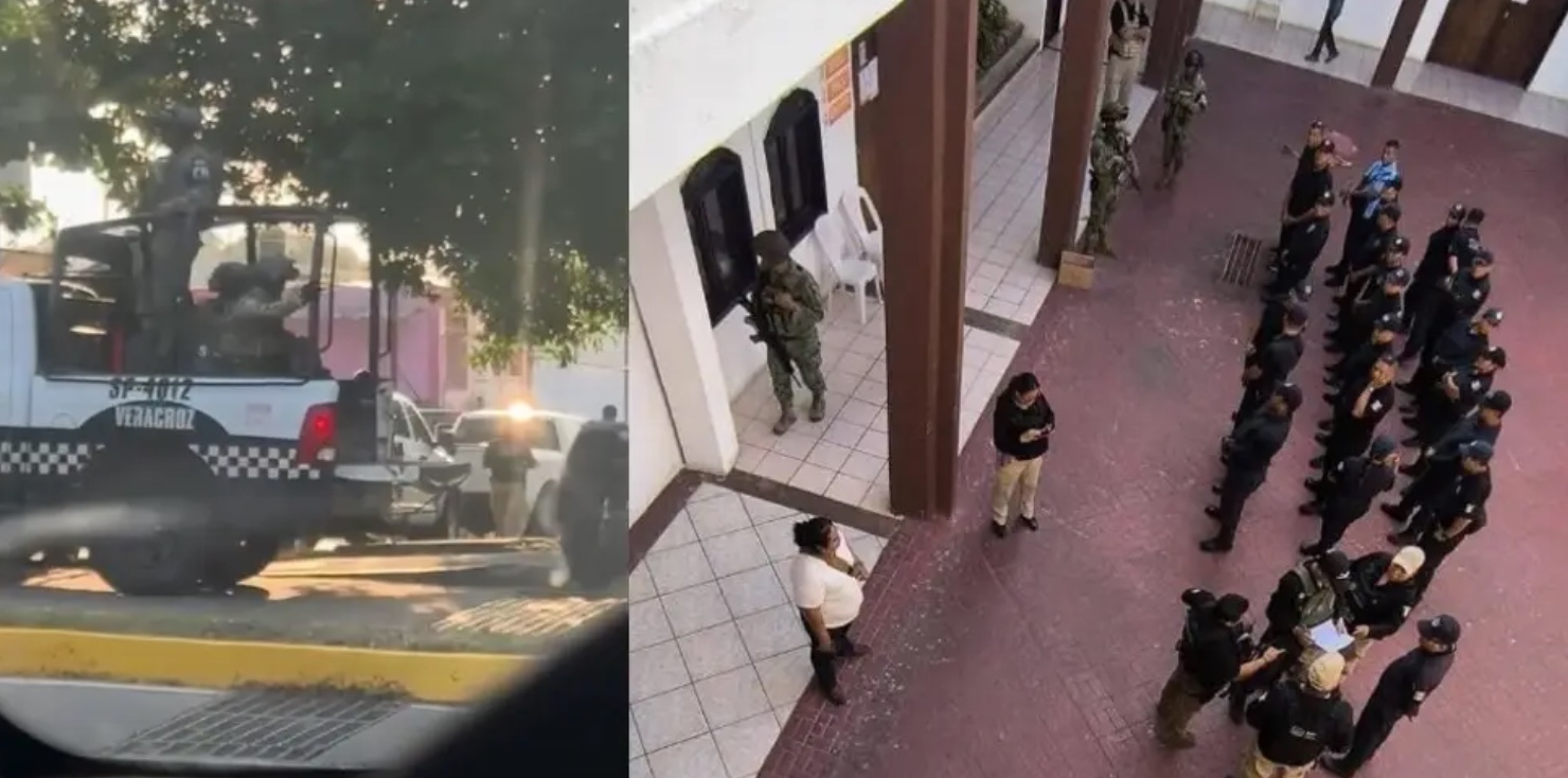 Operativo en comandancia de Policía de Catemaco moviliza a fuerzas federales y estatales