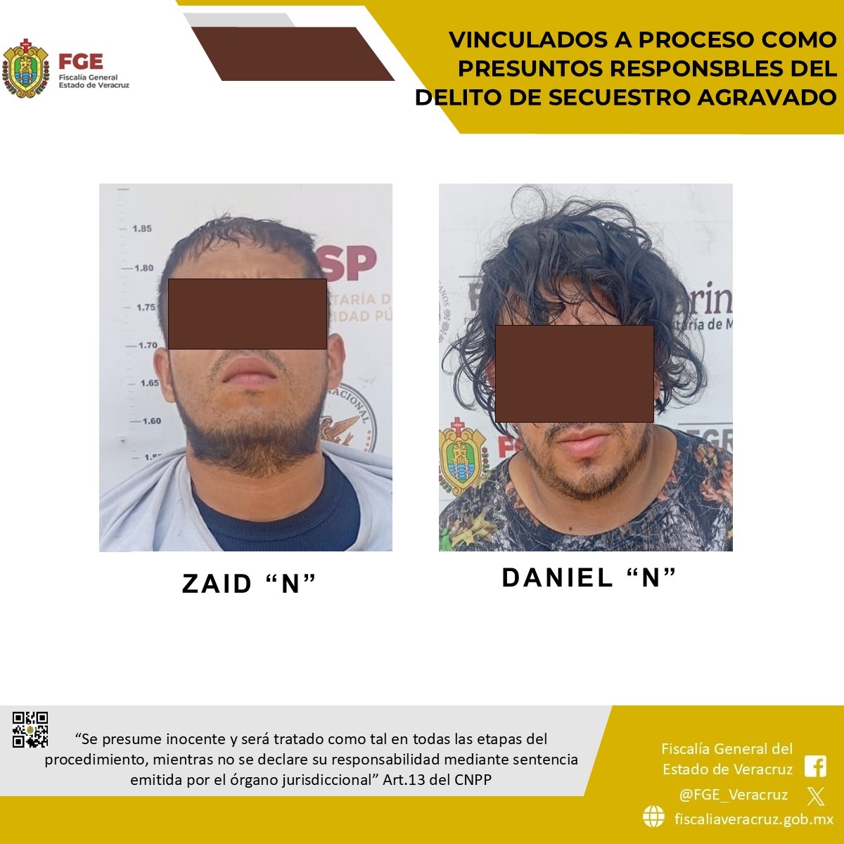 Vinculan a proceso a dos hombres por secuestro de siete víctimas en Poza Rica