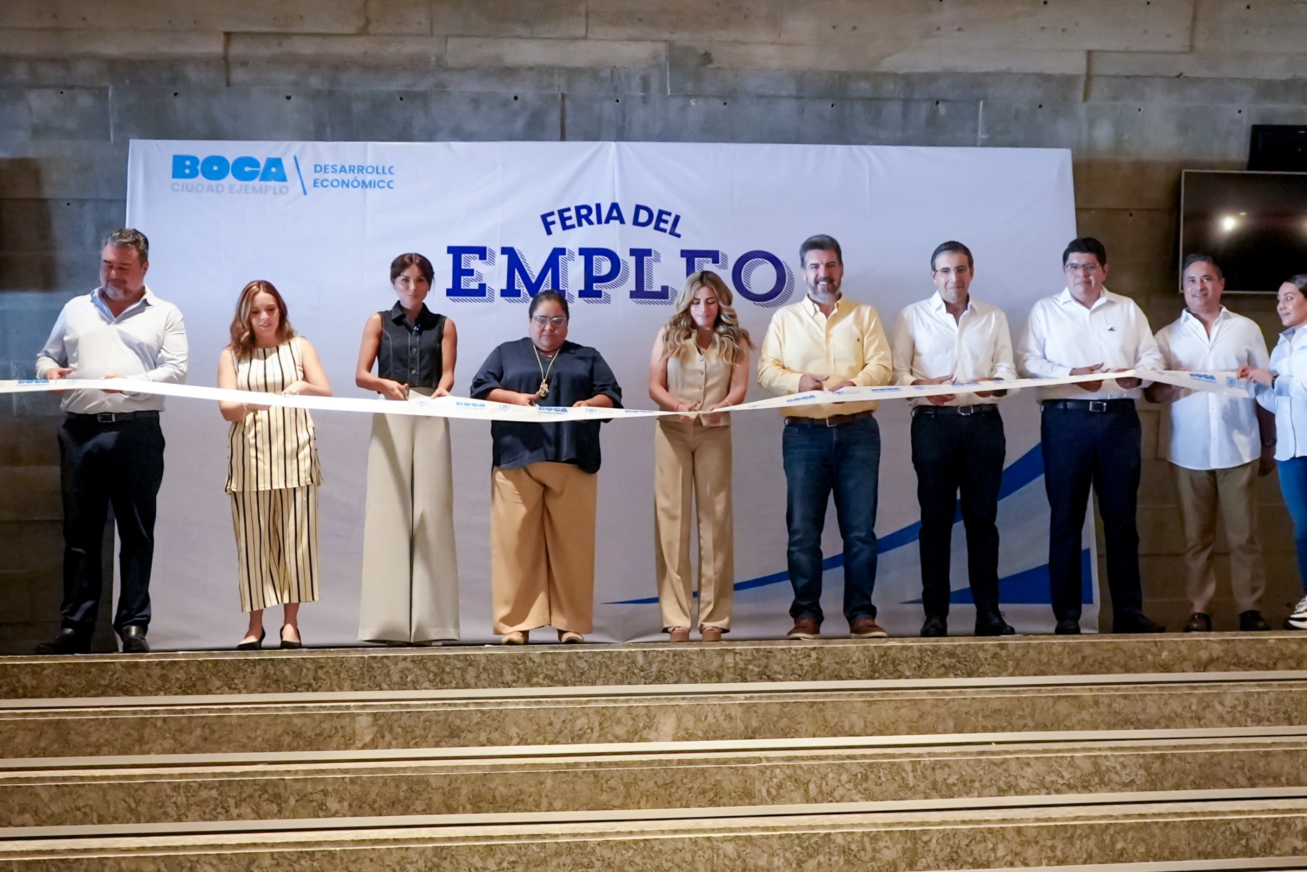 Encabeza la alcaldesa Maryjose Gamboa la primera Feria del Empleo para acercar oportunidades laborales a las familias boqueñas