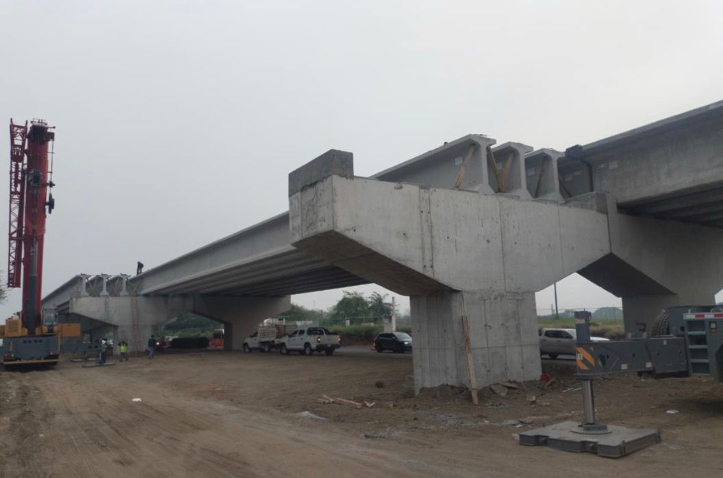 Distribuidor vial al Puerto de Veracruz alcanza 70% de avance