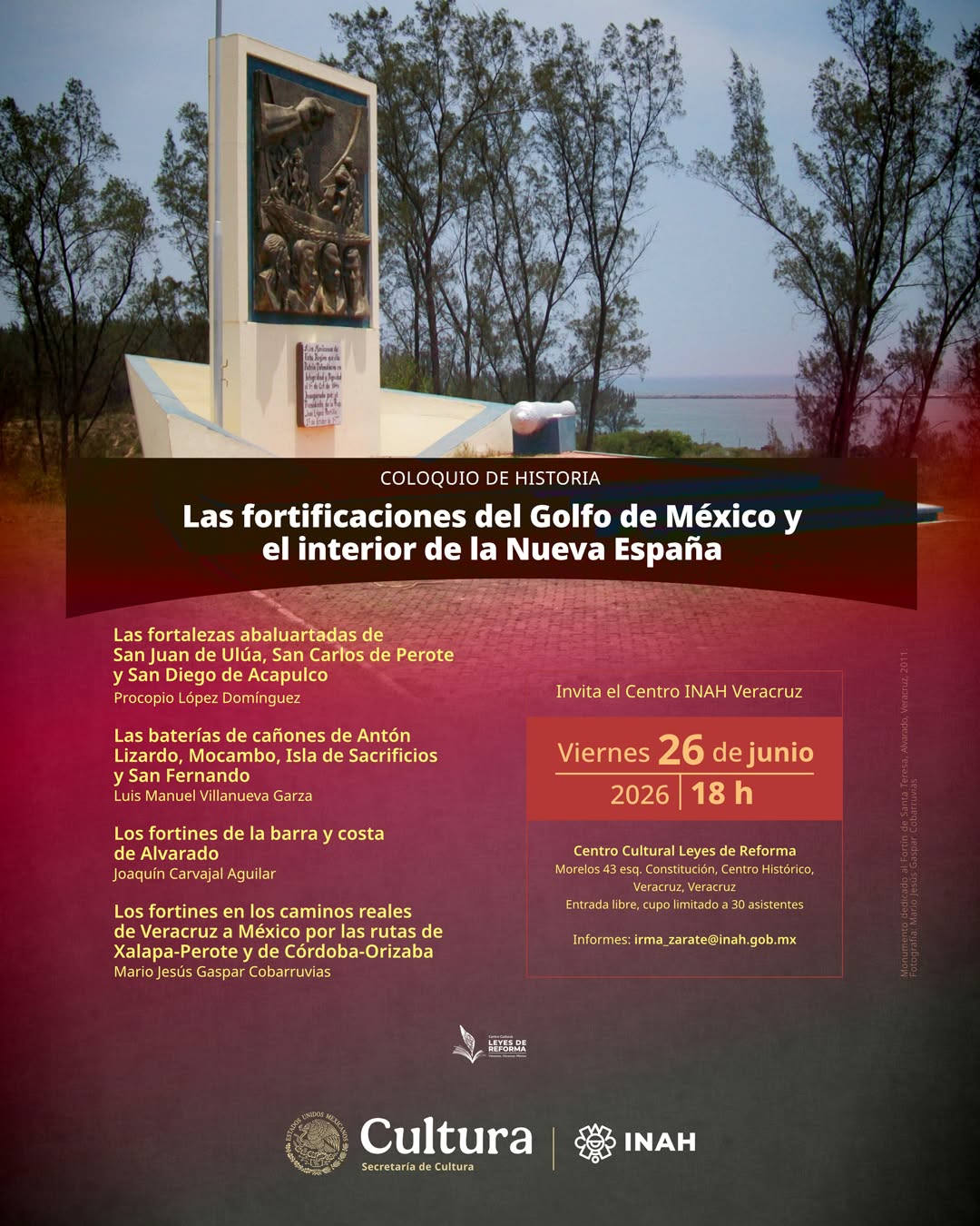 Coloquio abordará fortificaciones del Golfo en la época colonial