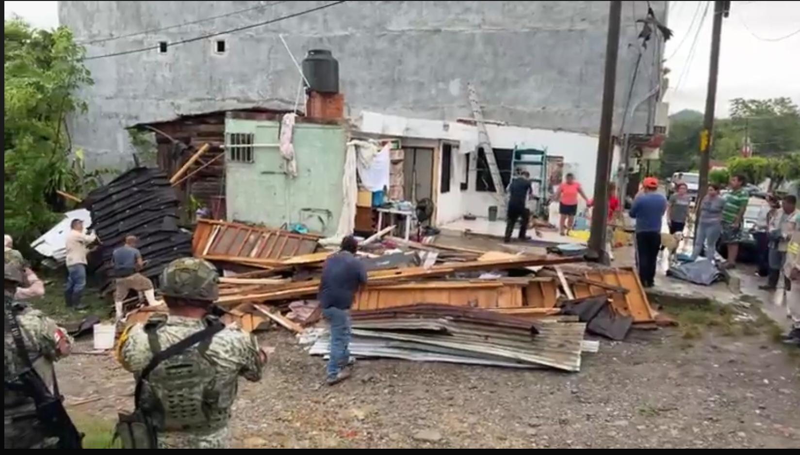 Tormenta destechó viviendas y dejó un lesionado en El Mollejón