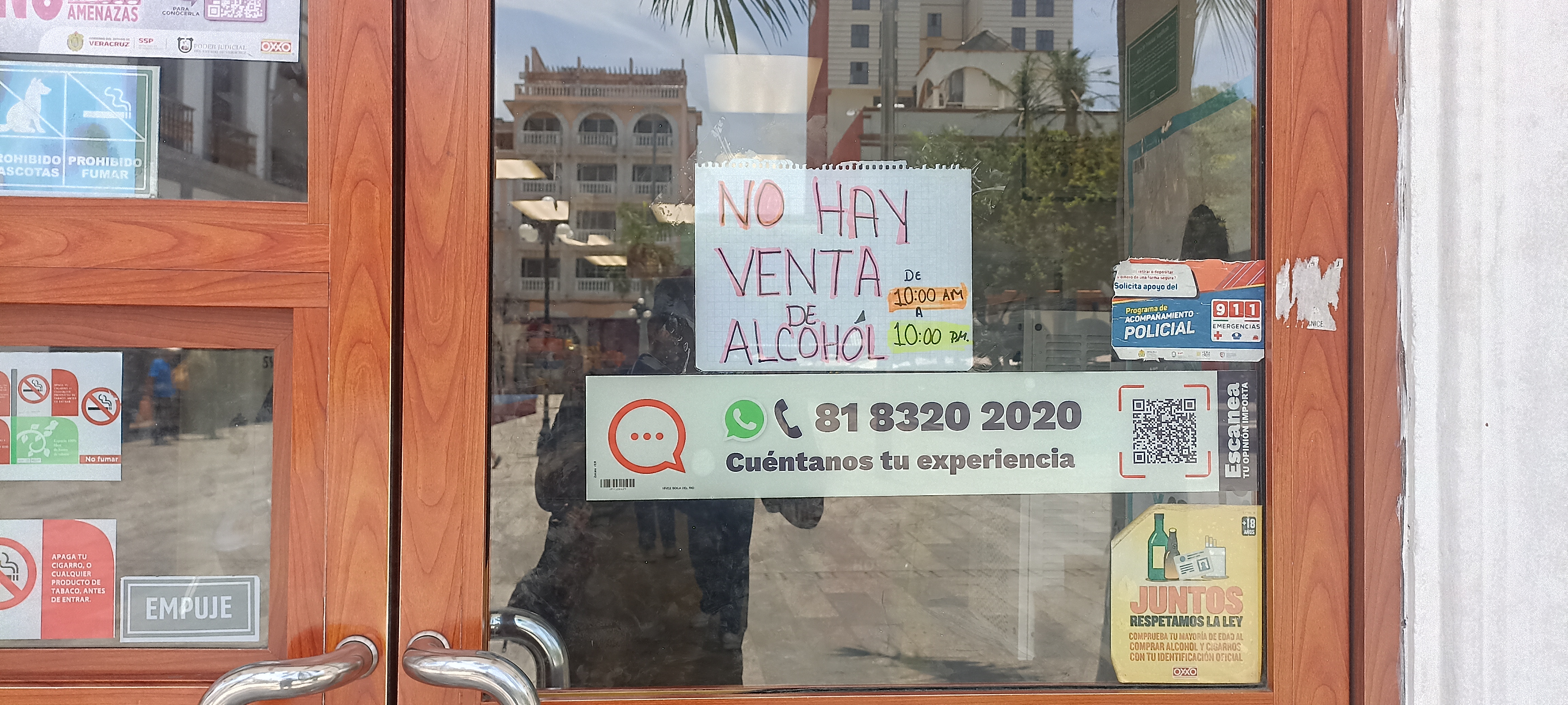 Prohíben la venta de alcohol en tiendas de conveniencia del Centro Histórico de Veracruz por el partido de México