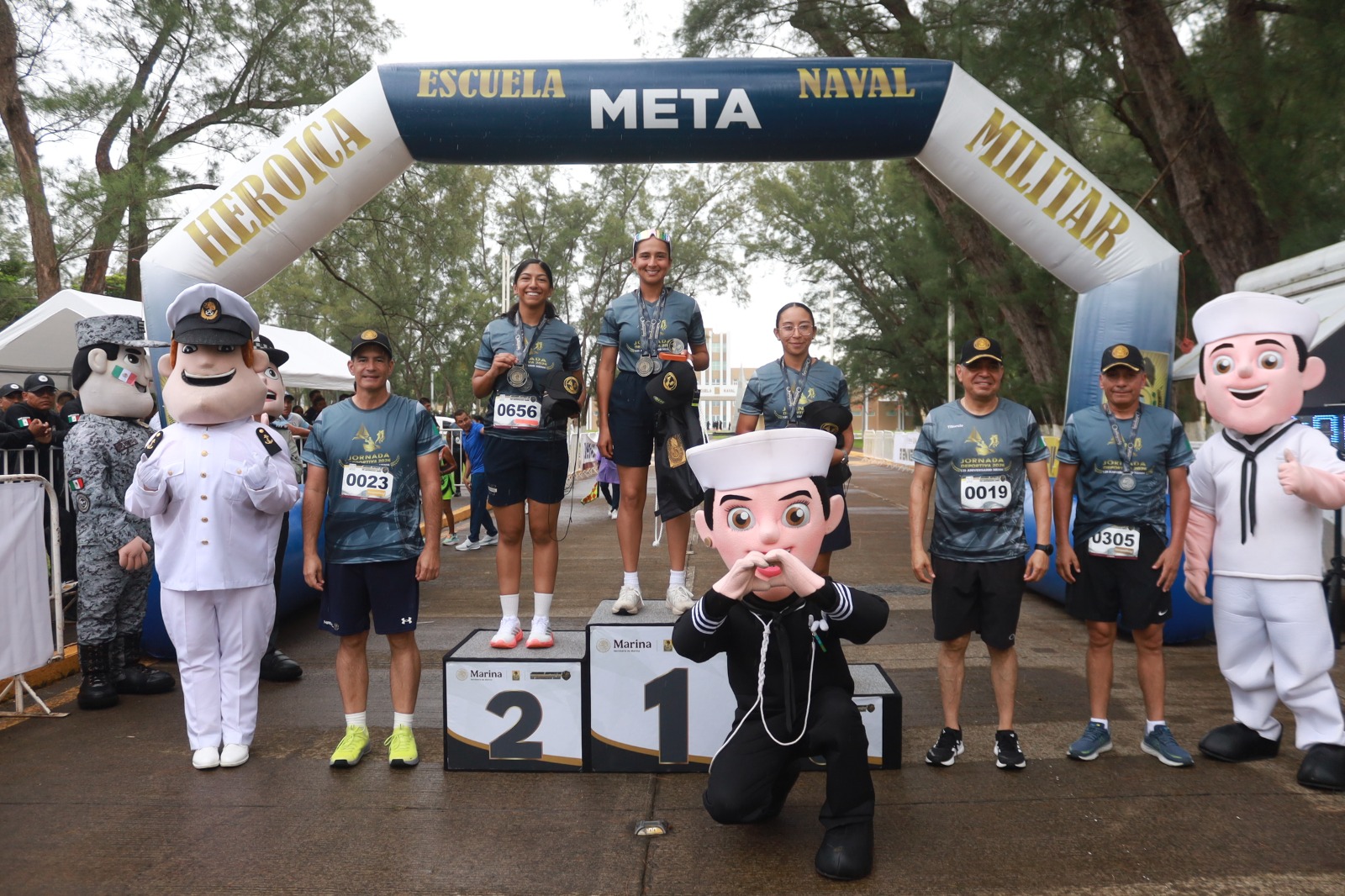 Marina clausura jornada deportiva conmemorativa al 129 aniversario de la Heroica Escuela Naval Militar