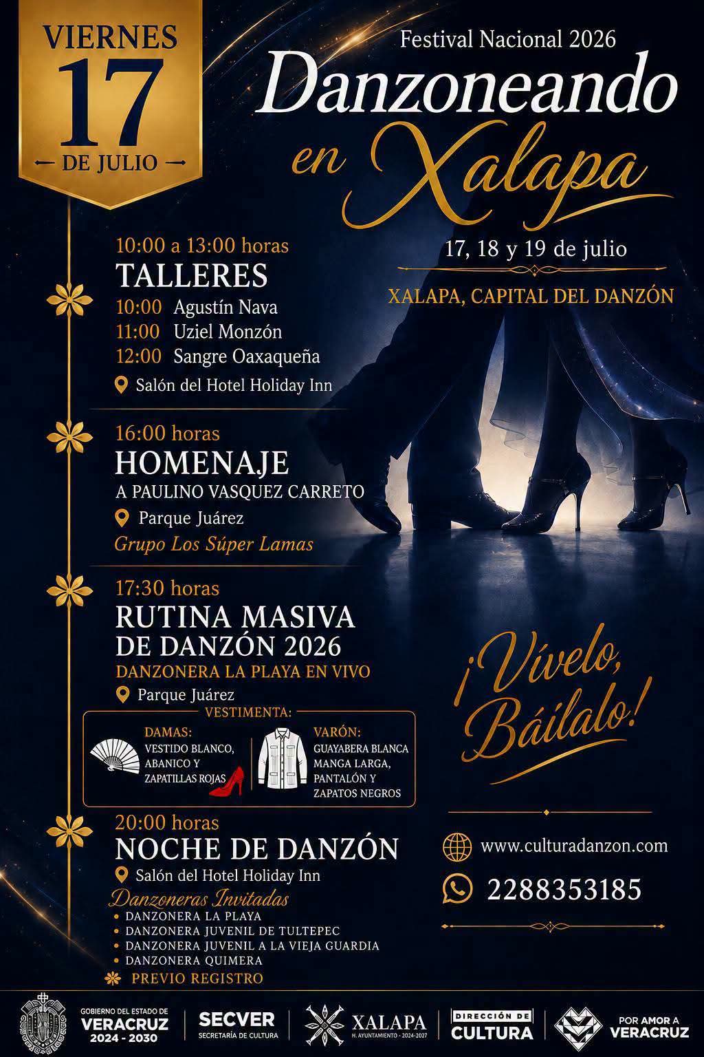 Festival Danzoneando en Xalapa 2026 reunirá a cientos de bailarines del 17 al 19 de julio