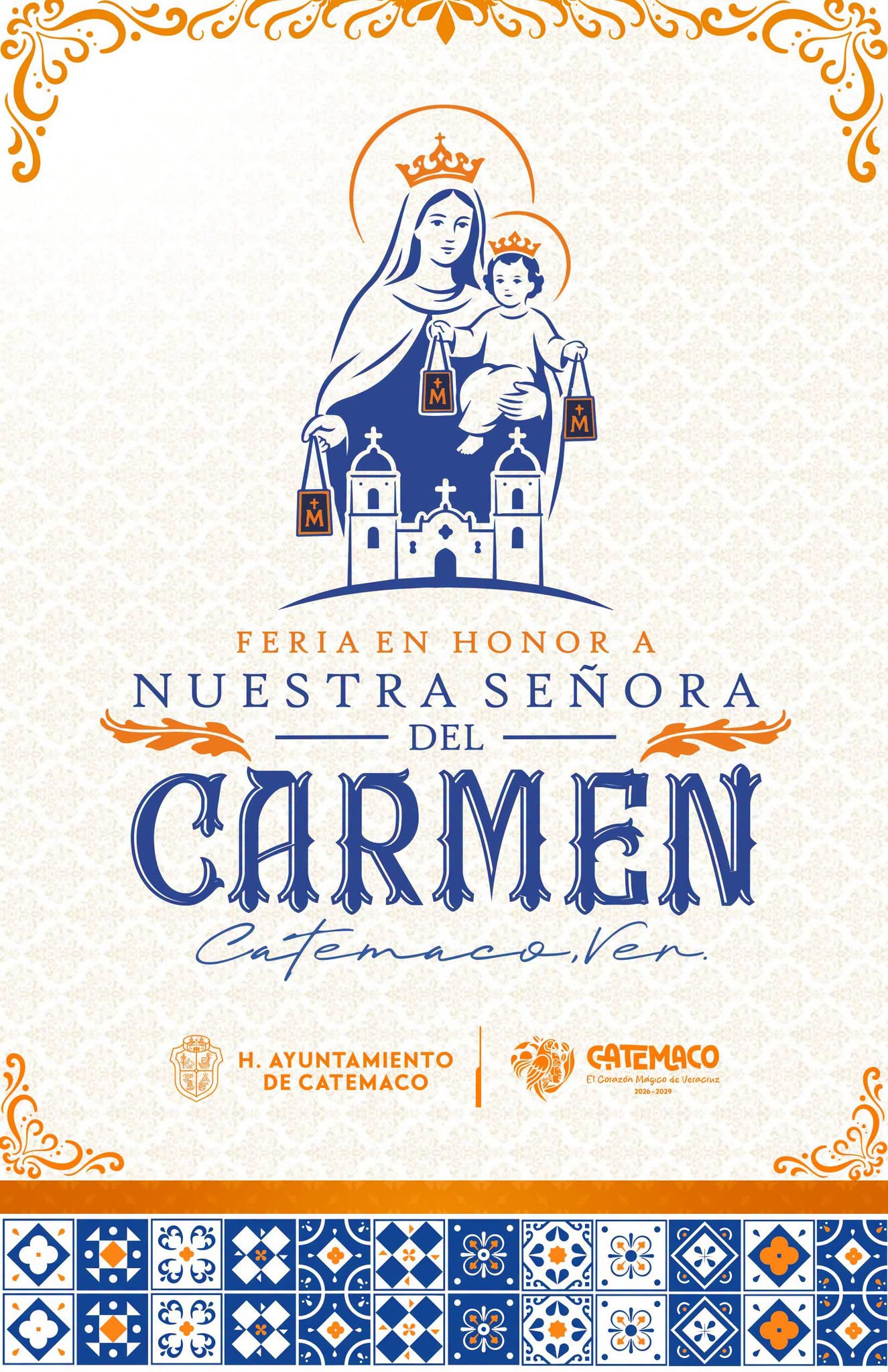 Catemaco celebra a la Virgen del Carmen con procesión acuática y baile