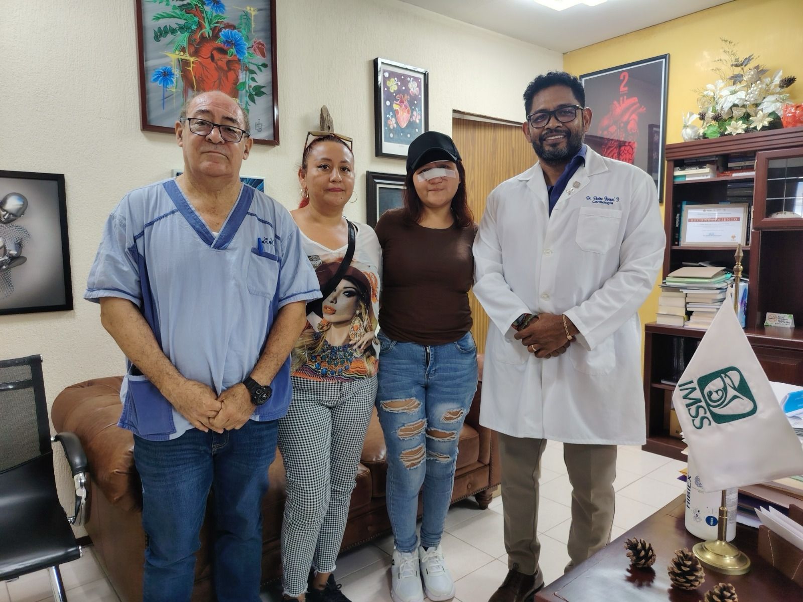 IMSS reconstruye en Veracruz el rostro y la nariz de Katia