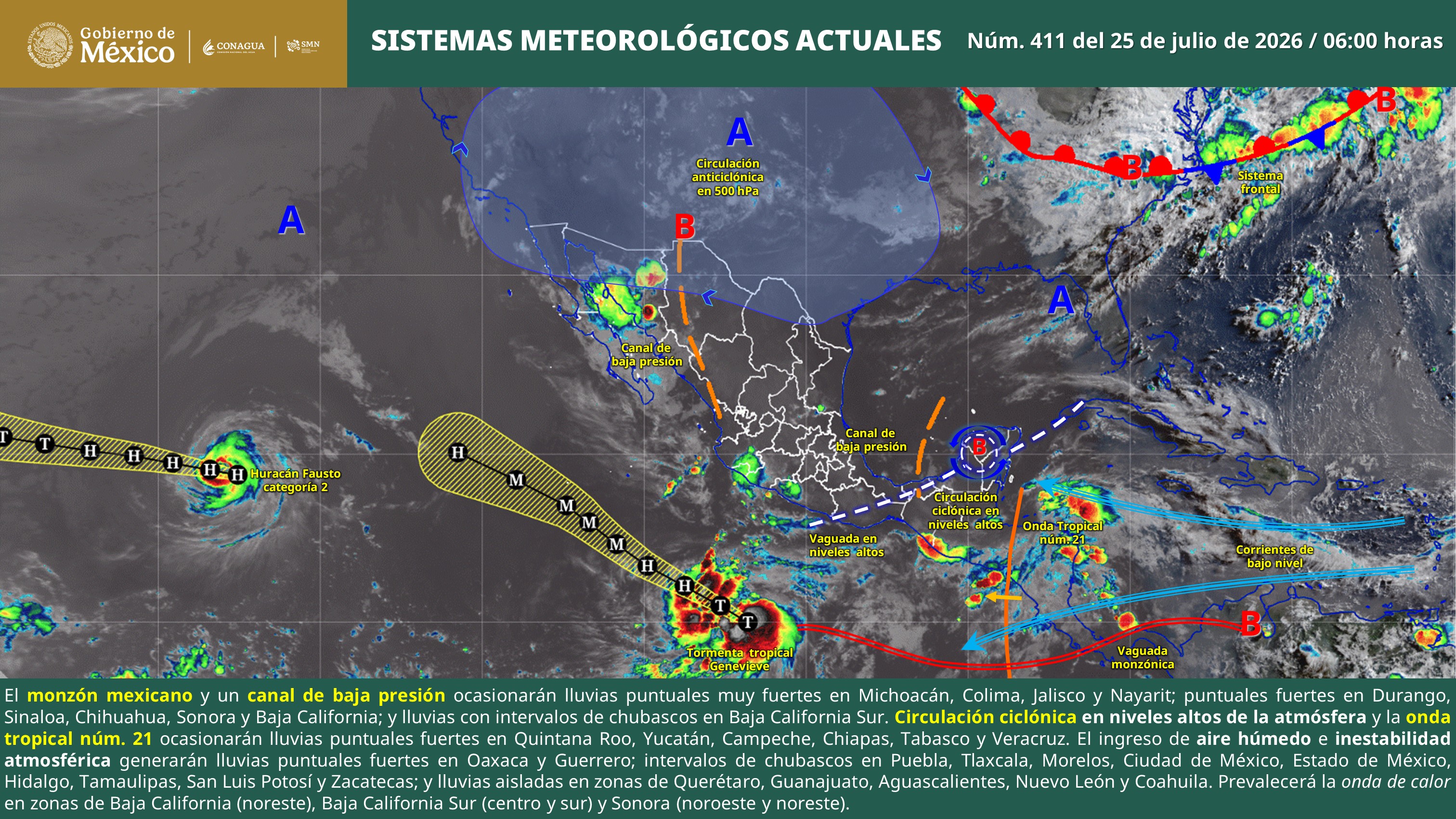 Calor bochornoso y lluvias aisladas seguirán en Veracruz