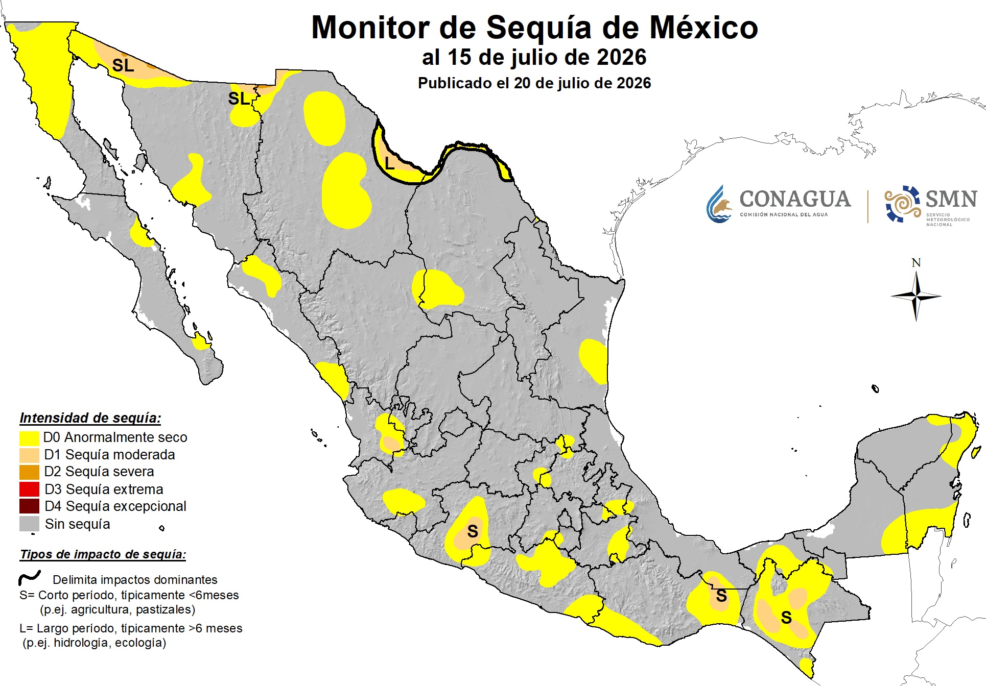 Sequía moderada afecta a tres municipios de Veracruz en julio