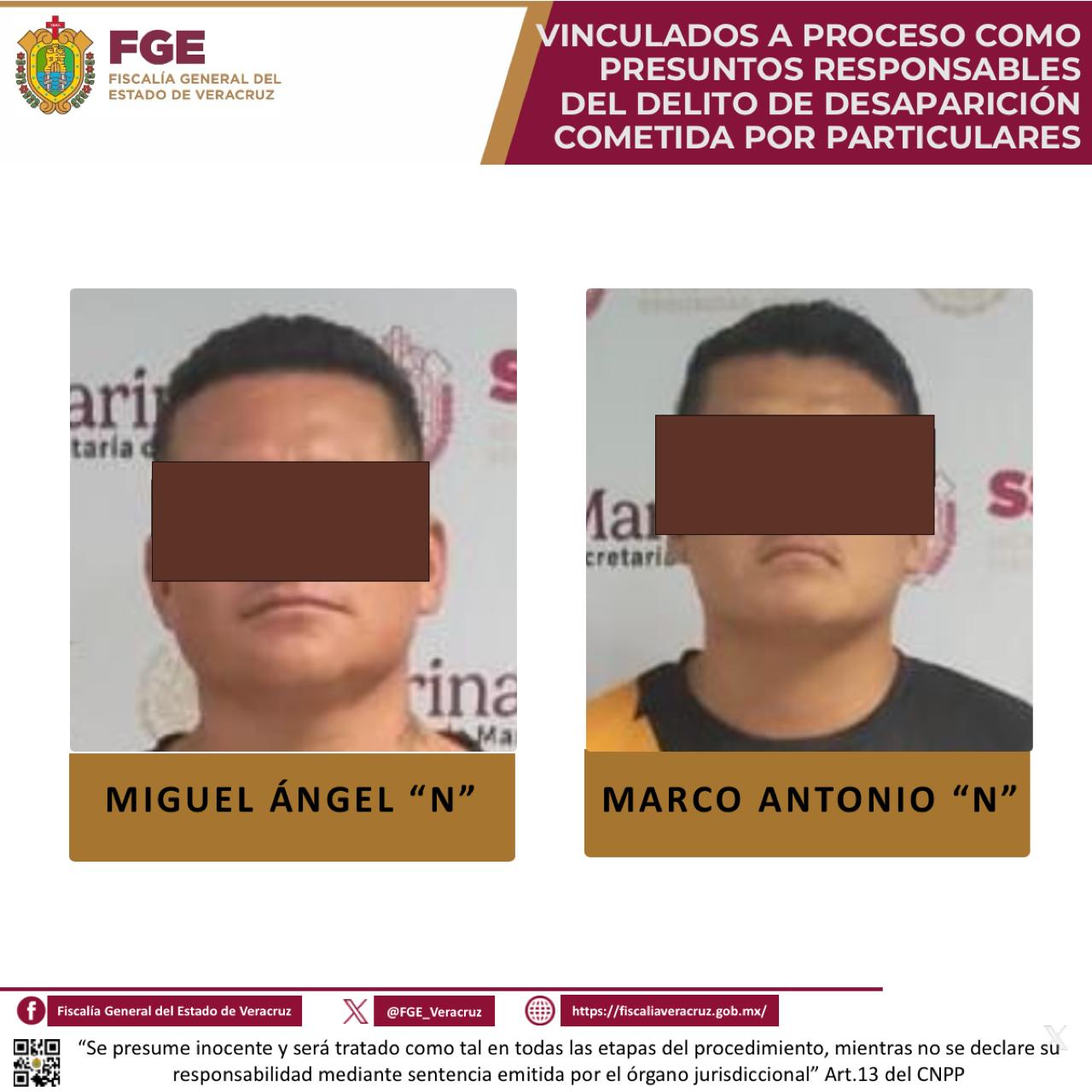 Vinculan a proceso a dos por desaparición en Coatzacoalcos
