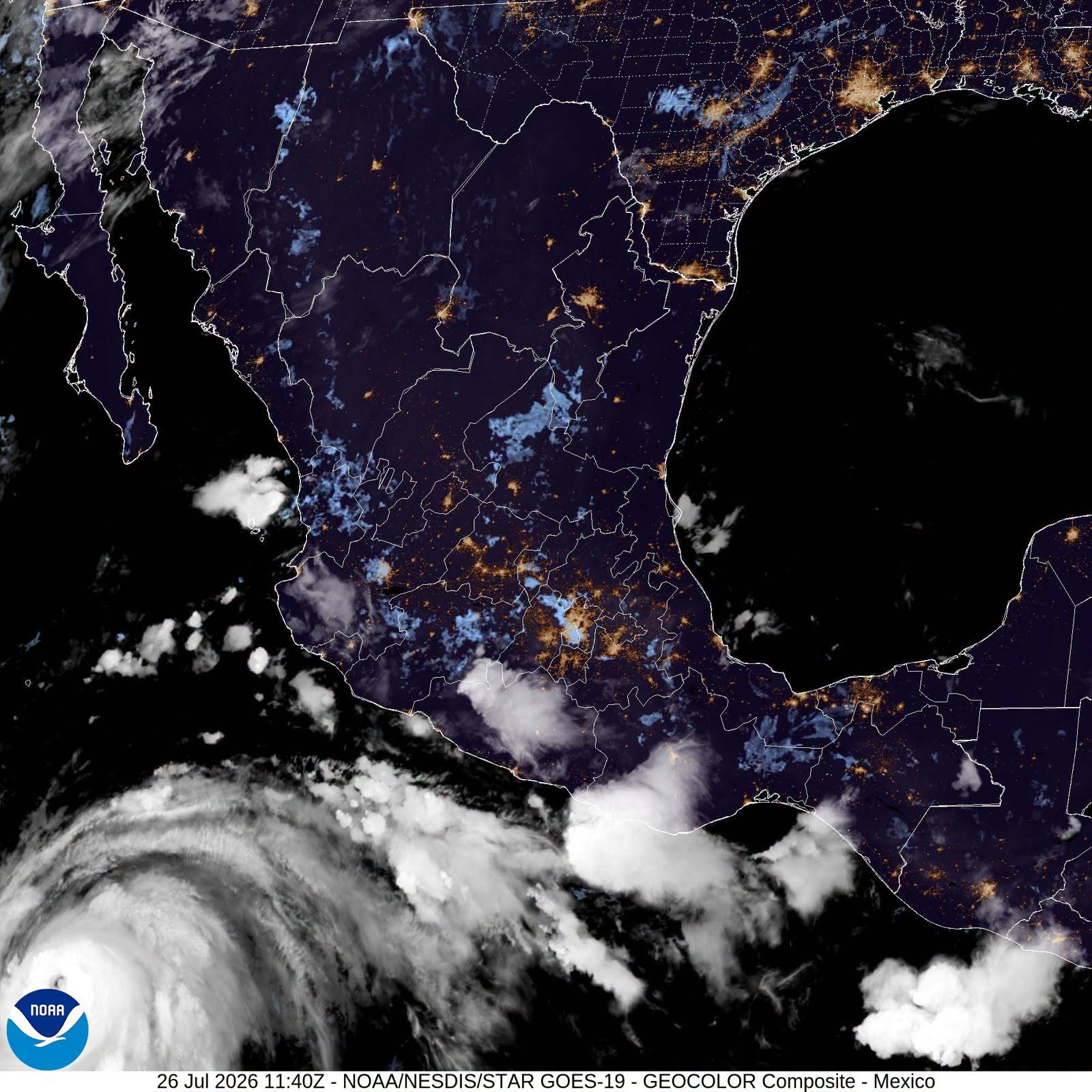 Aumenta probabilidad de lluvias y tormentas en Veracruz este domingo