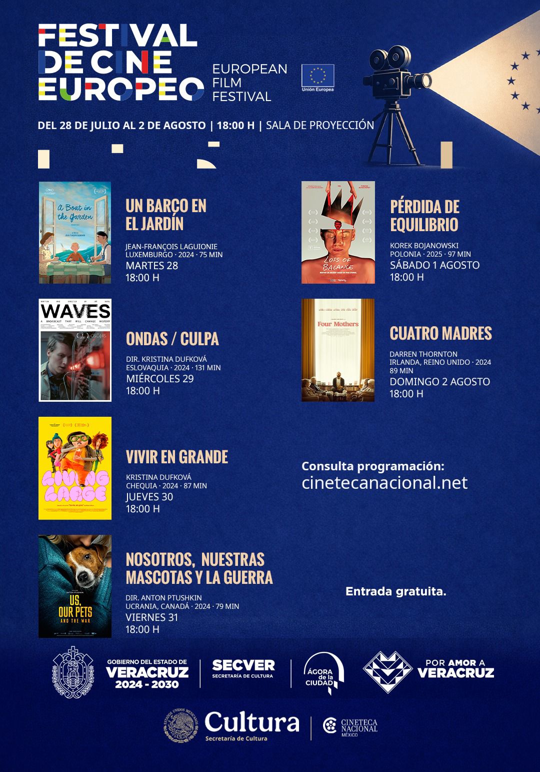Festival de Cine Europeo llega a Xalapa con funciones gratuitas