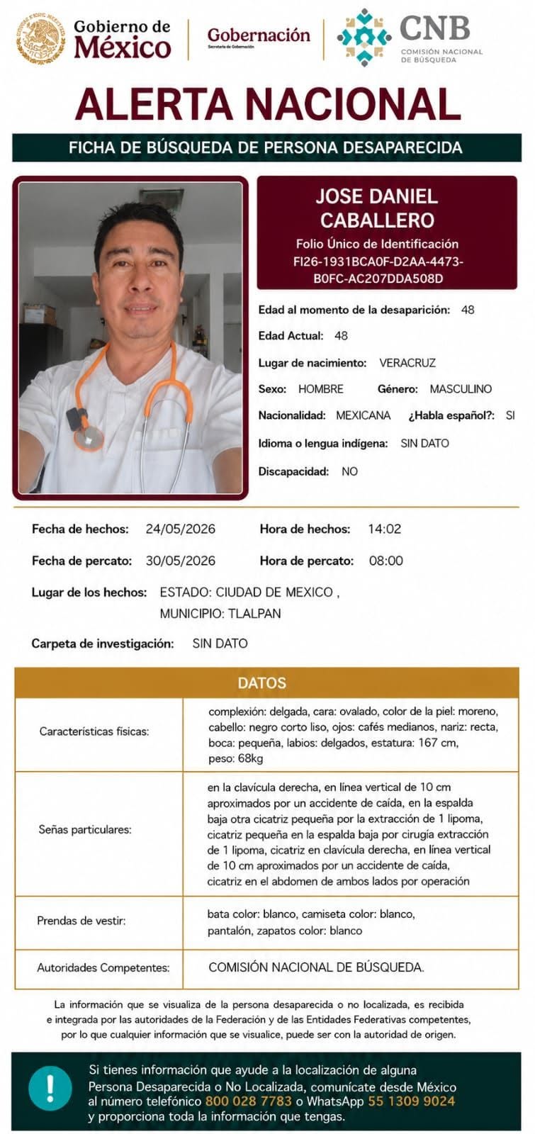 Aparece el enfermero de Veracruz reportado como desaparecido; ¿dónde está?