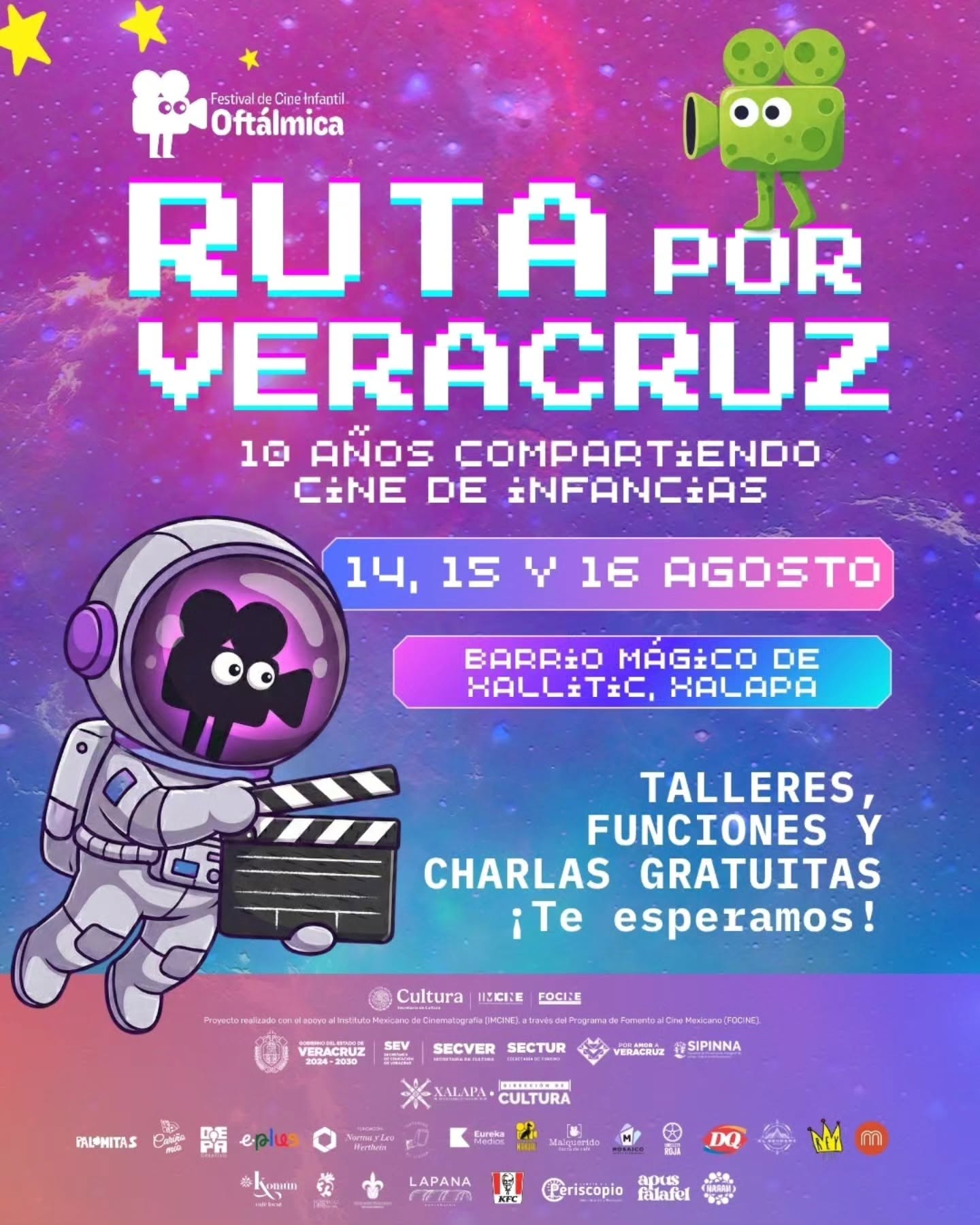 Festival Oftálmica celebrará 10 años de cine infantil en Xalapa