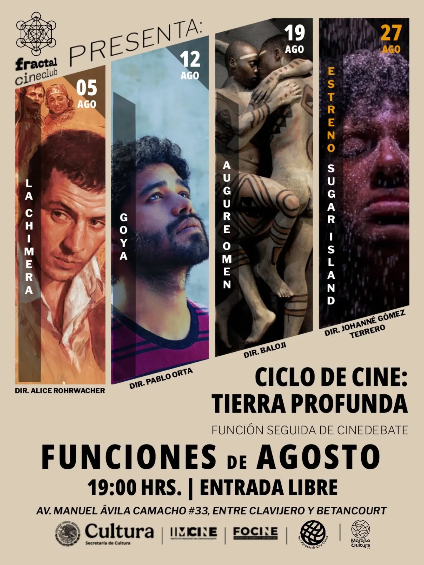 Tierra Profunda este mes de agosto en Fractal Cineclub