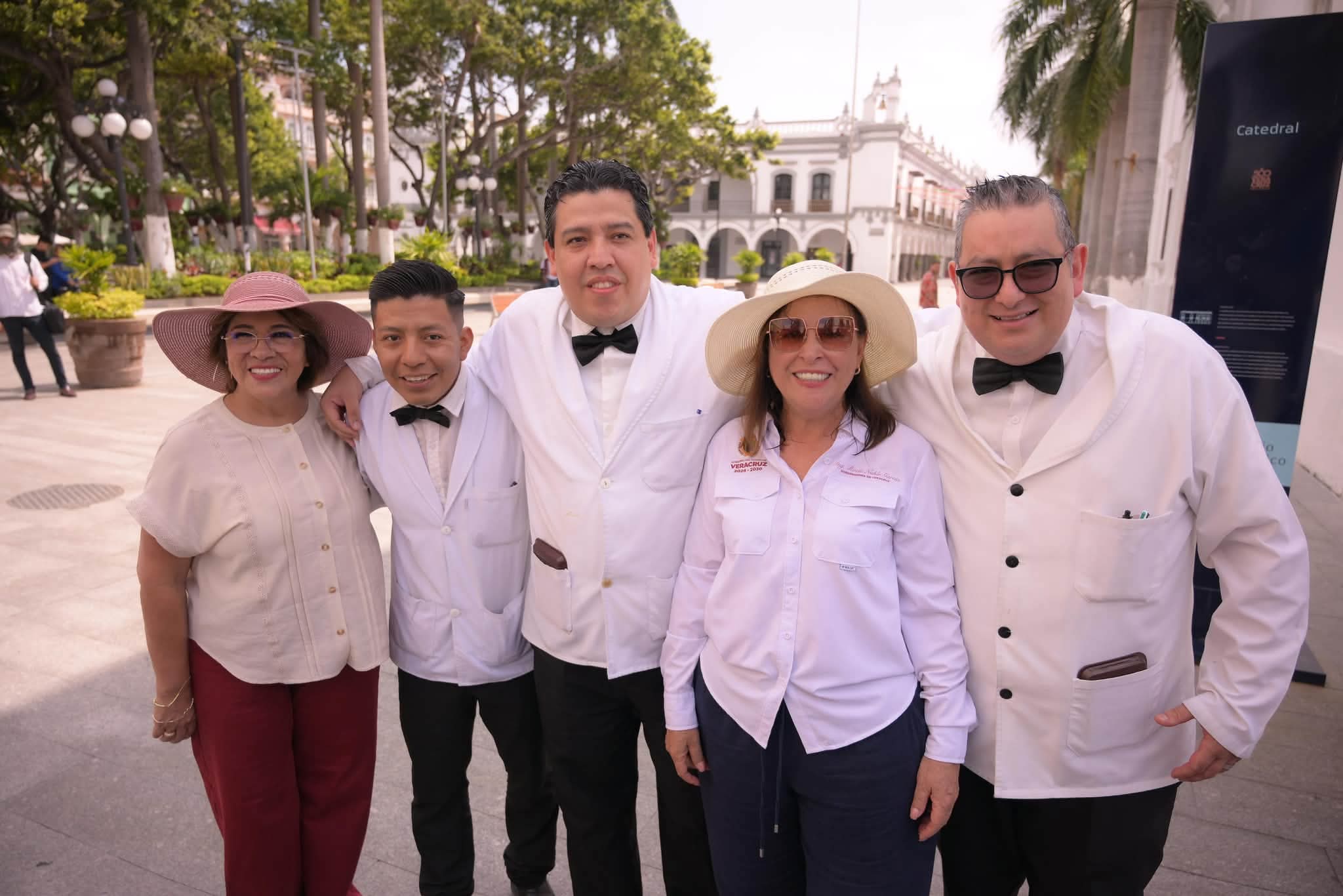 Nahle supervisa rehabilitación del Centro Histórico de Veracruz