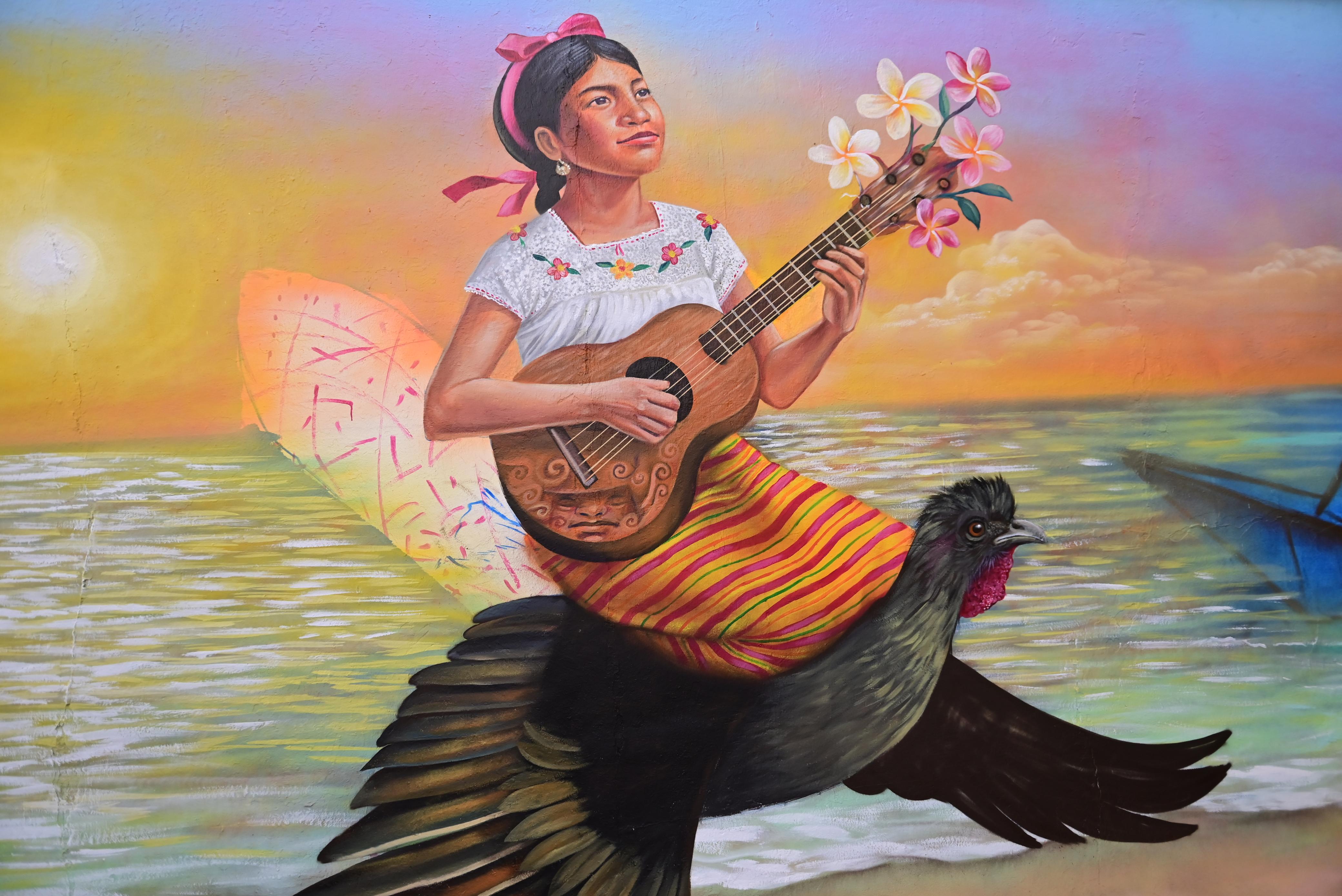 Pintan en Coatzacoalcos mural colectivo inspirado en el mar