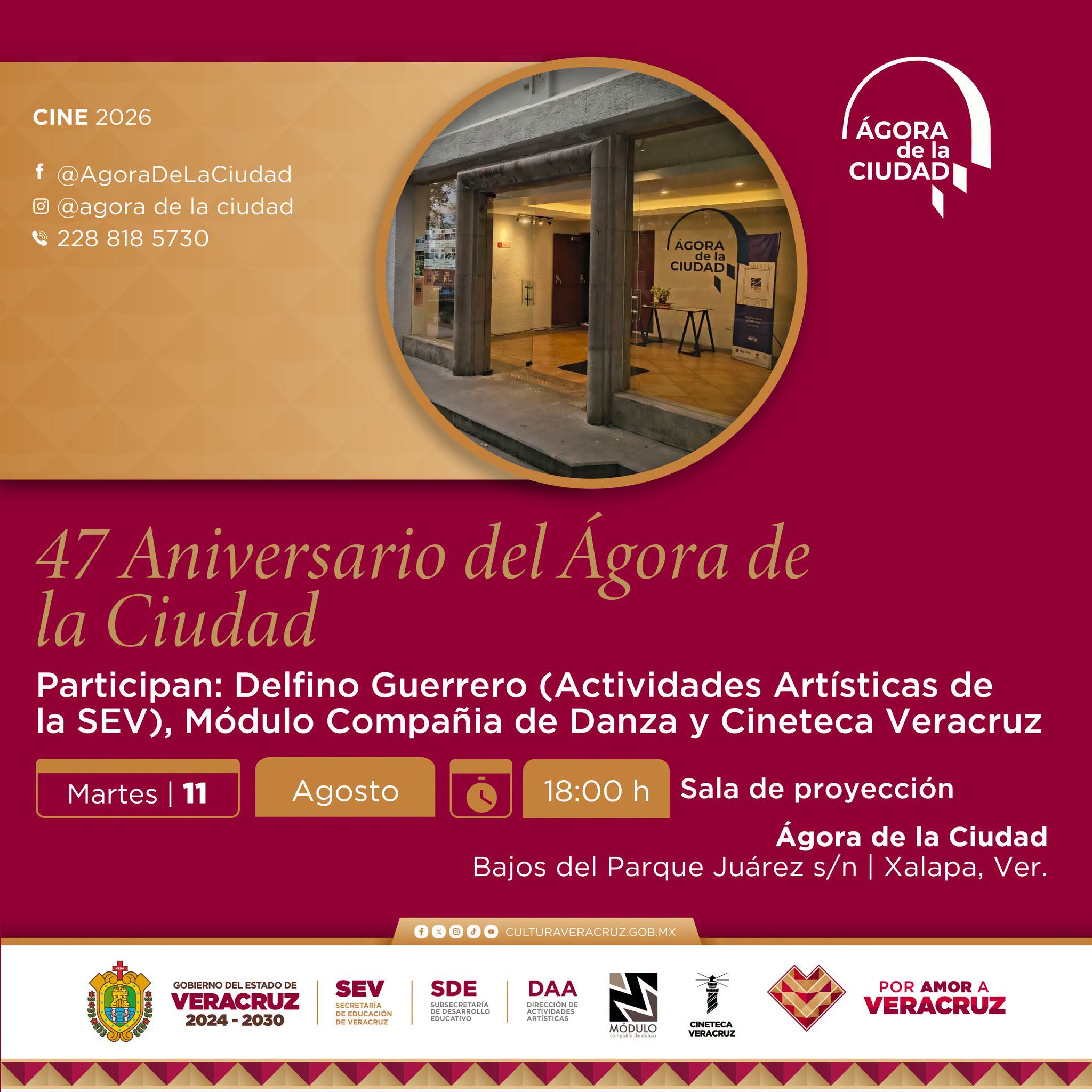 Ágora de Xalapa celebra 47 años con danza y documental