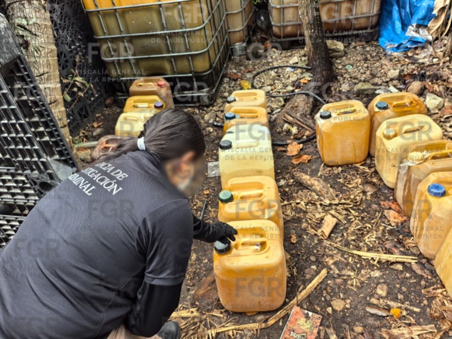Aseguran casi cinco mil litros de hidrocarburo en cateos en Tlalixcoyan y Carrillo Puerto
