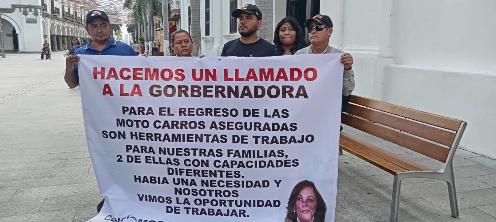 Piden a la gobernadora les devuelvan mototaxis asegurados por Transporte Público en la zona rural de Veracruz