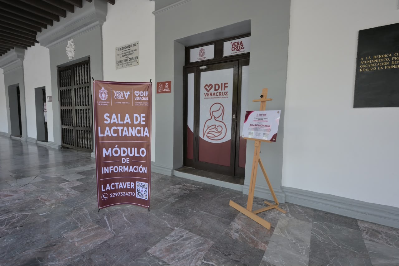 Inauguran sala de lactancia en los bajos del palacio municipal de Veracruz