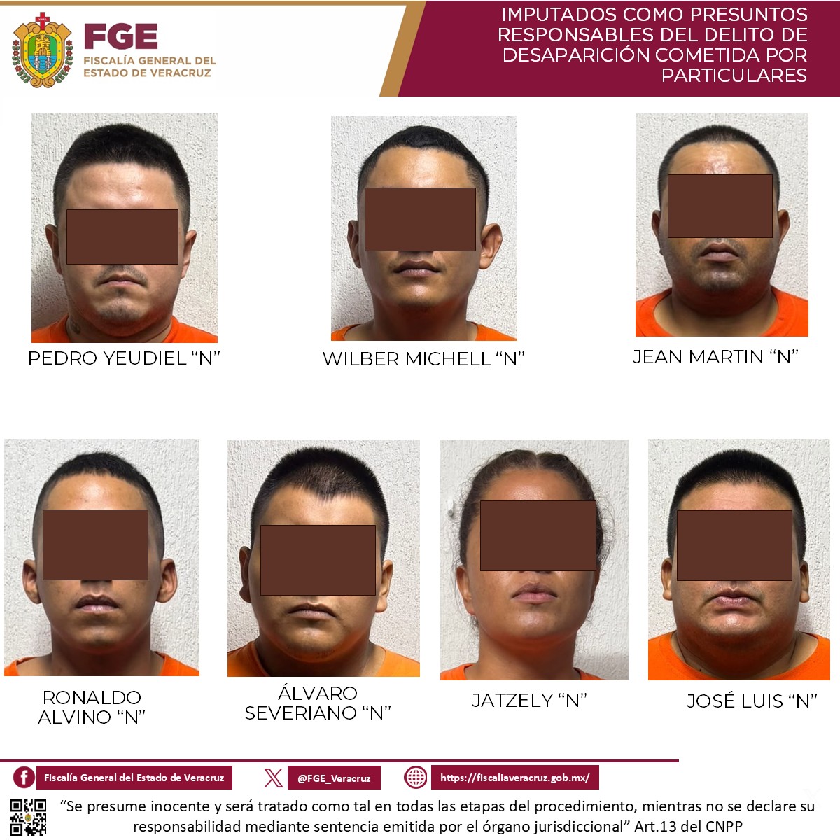 Detienen a 7 presuntos delincuentes por desaparición de servidora pública en Poza Rica