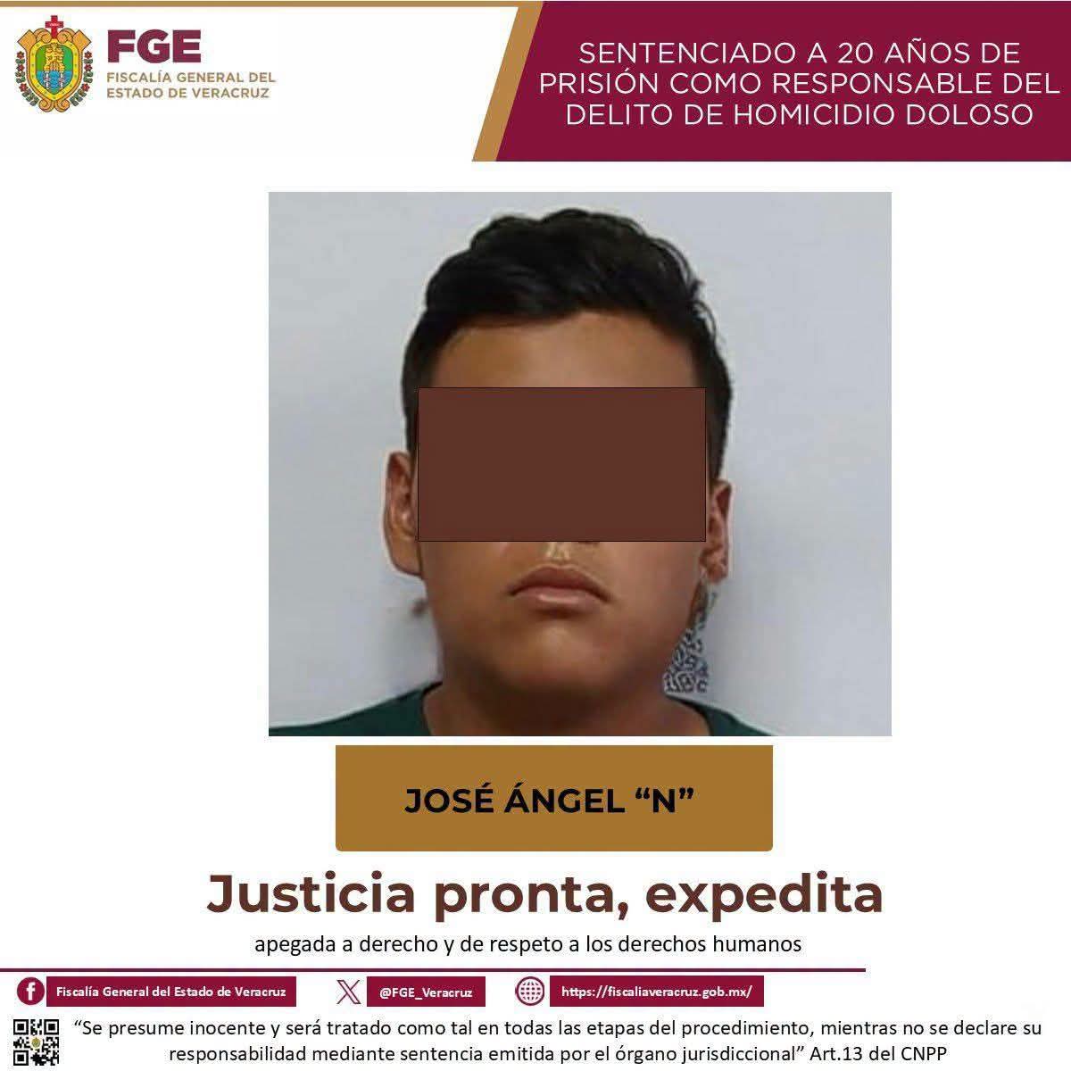 Condenan a 20 años de prisión a homicida de profesor en Río Blanco