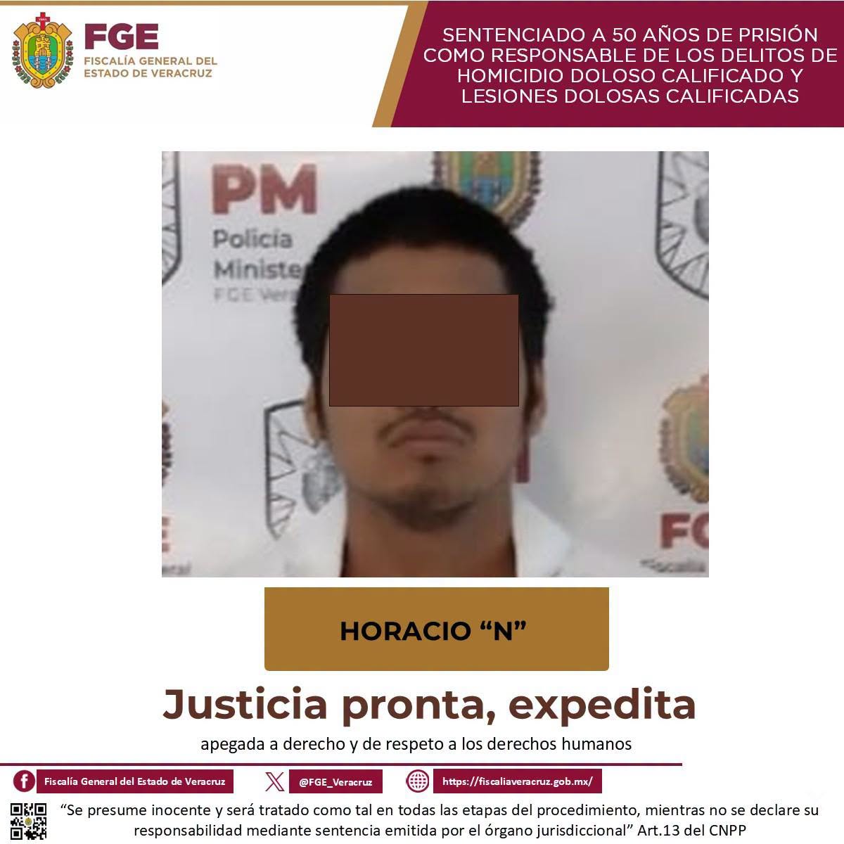 Condenan a 50 años de prisión a hombre por doble homicidio en Benito Juárez