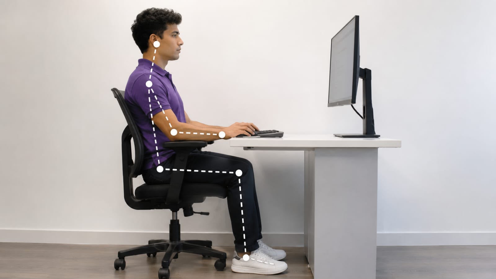Necesario tener una buena postura laboral para prevenir lesiones