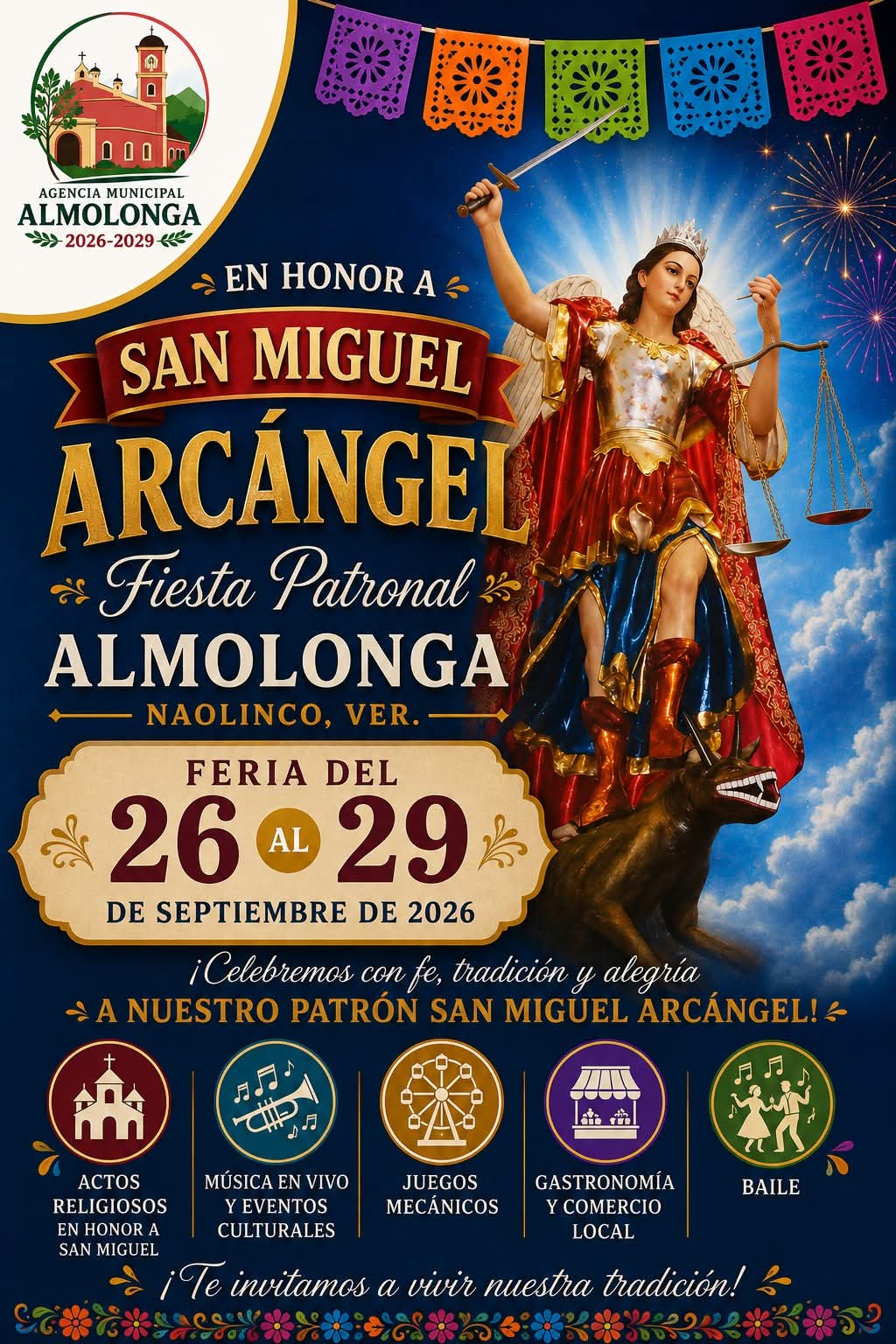 Almolonga celebrará a San Miguel del 26 al 29 de septiembre