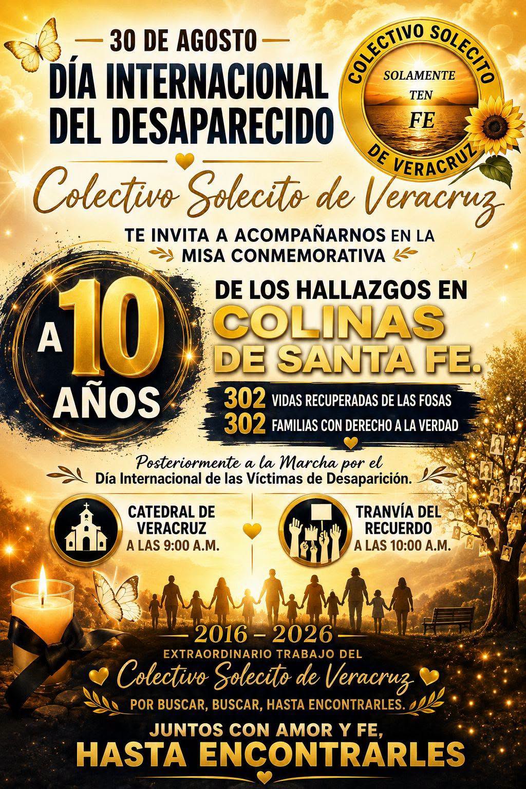 Colectivo Solecito conmemora 10 años de hallazgos en Colinas