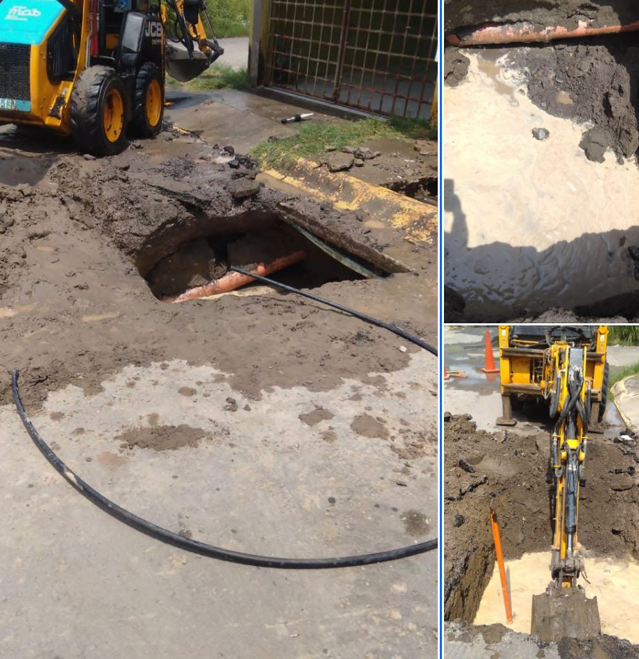 Grupo MAS repara fuga en Arboledas San Ramón, Medellín