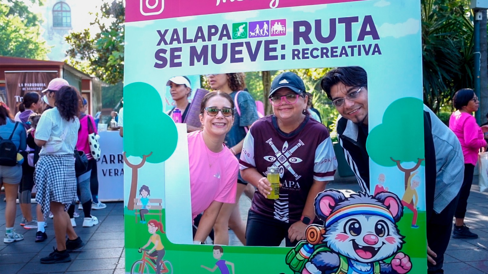 Recuperando espacios públicos y fomentando la convivencia familiar en domingo de Ruta Recreativa