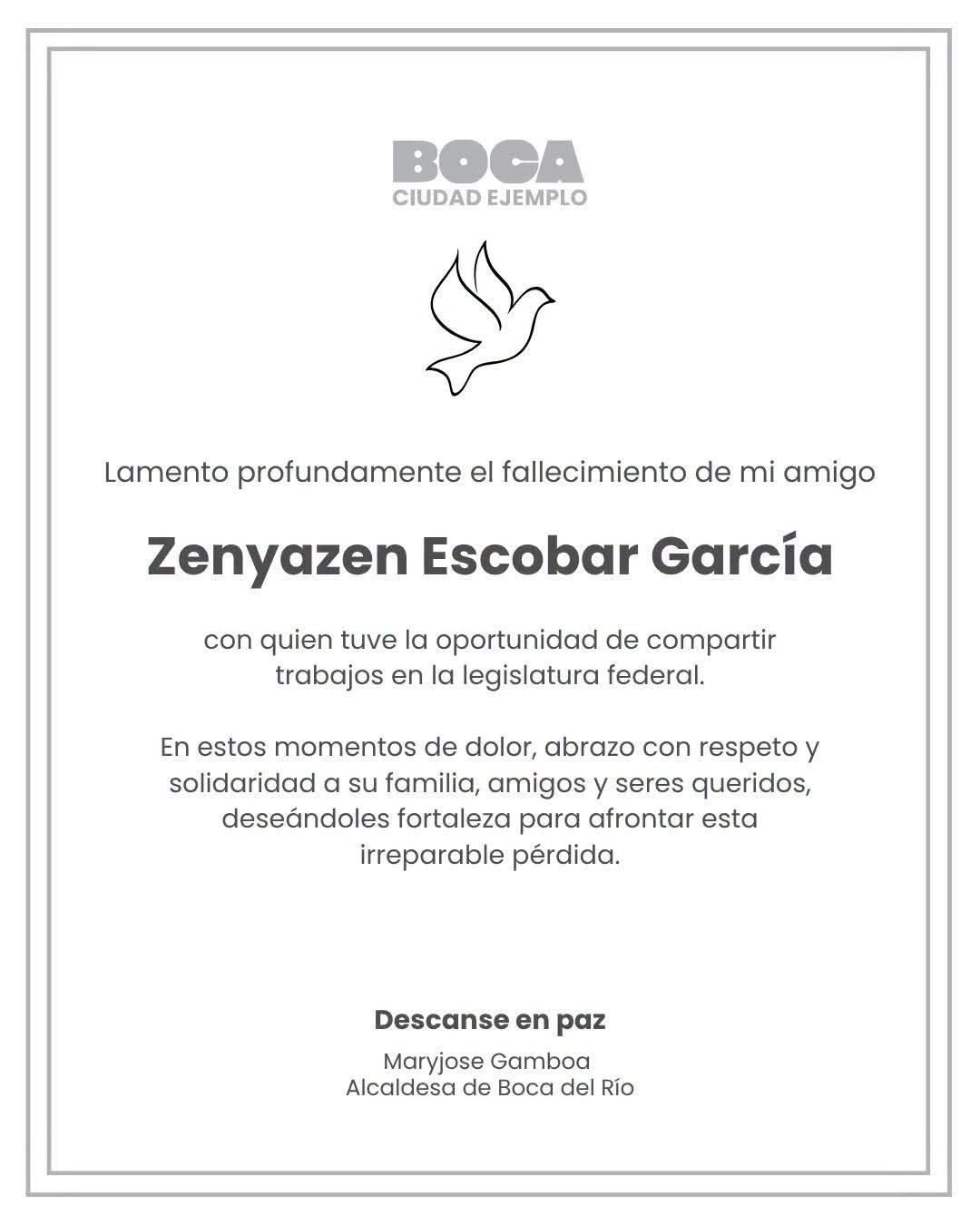 Lamentan alcaldesas de la zona conurbada fallecimiento del diputado federal Zenyazen Escobar