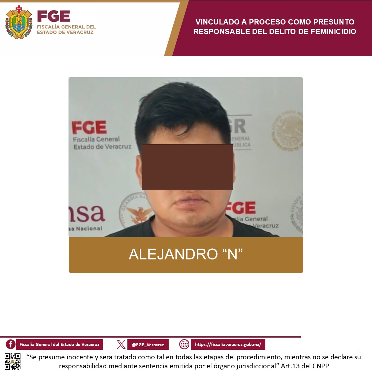 Vinculan a proceso a hombre por feminicidio en Cosamaloapan